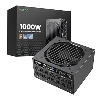 VETROO 1000W 電源ユニット 新品 Amazon.com: Vetroo 1000W Black Power Supply ATX 3.1 Ready